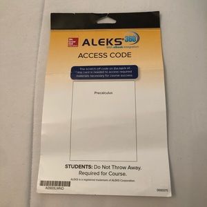 Aleks 360 Precalculus Access Code